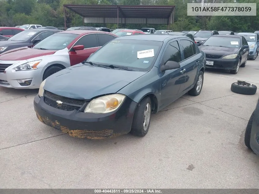 2007 Chevrolet Cobalt Ls VIN: 1G1AK58F477378059 Lot: 40443511