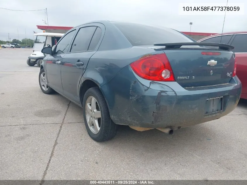 2007 Chevrolet Cobalt Ls VIN: 1G1AK58F477378059 Lot: 40443511