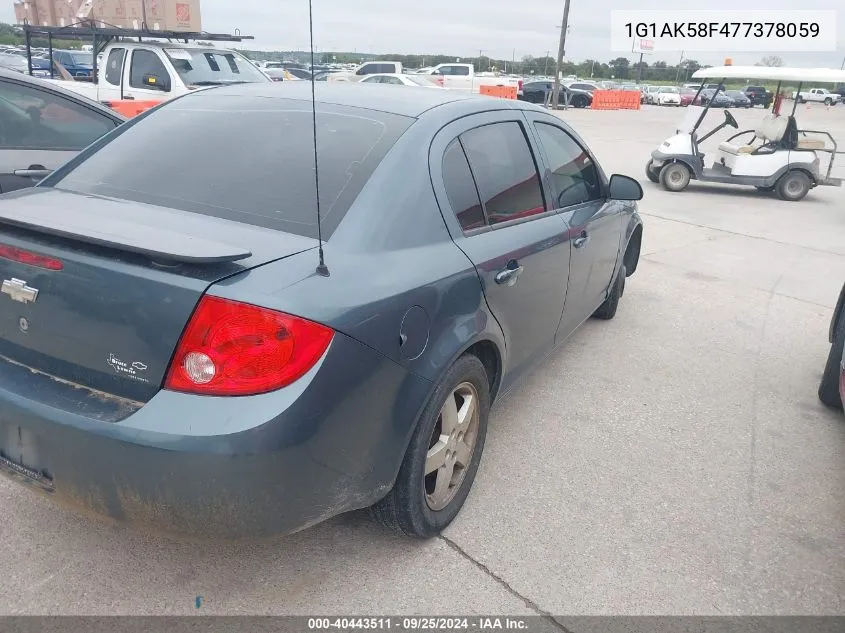 2007 Chevrolet Cobalt Ls VIN: 1G1AK58F477378059 Lot: 40443511