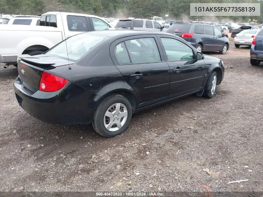 1G1AK55F677358139 2007 Chevrolet Cobalt Ls