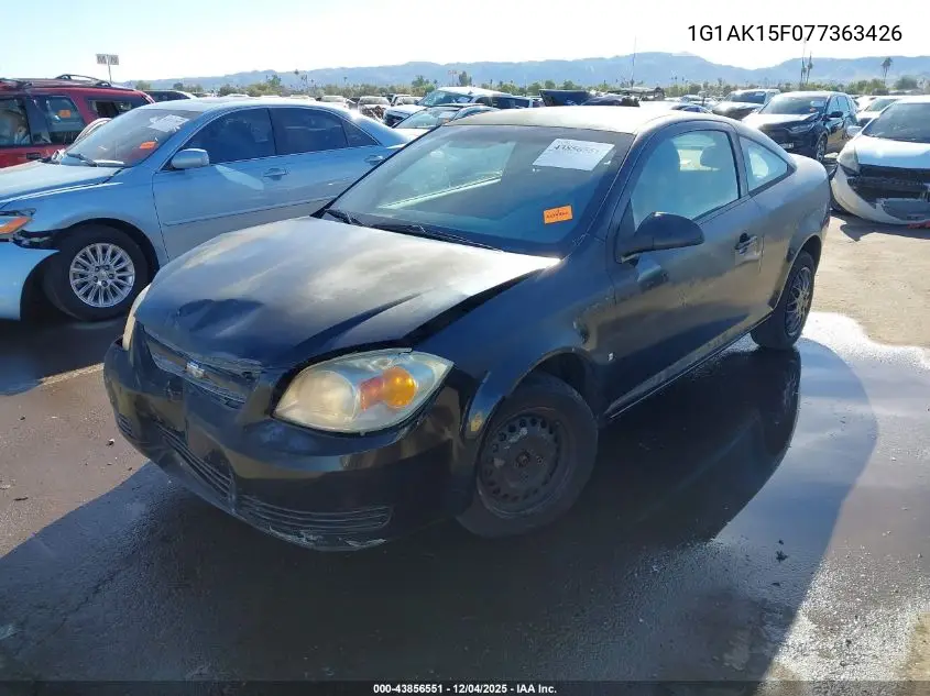 1G1AK15F077363426 2007 Chevrolet Cobalt Ls