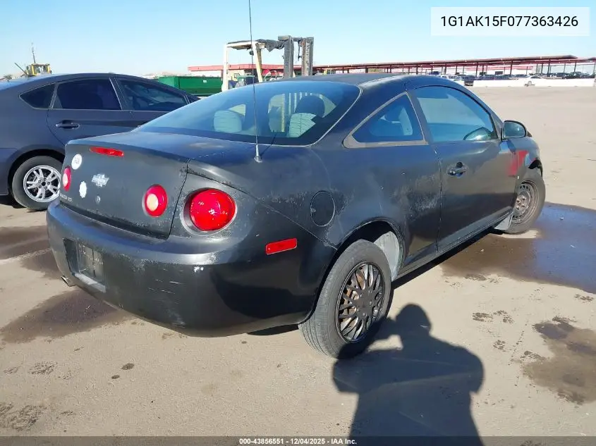 1G1AK15F077363426 2007 Chevrolet Cobalt Ls