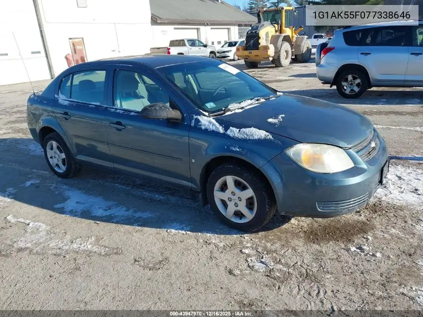 1G1AK55F077338646 2007 Chevrolet Cobalt Ls