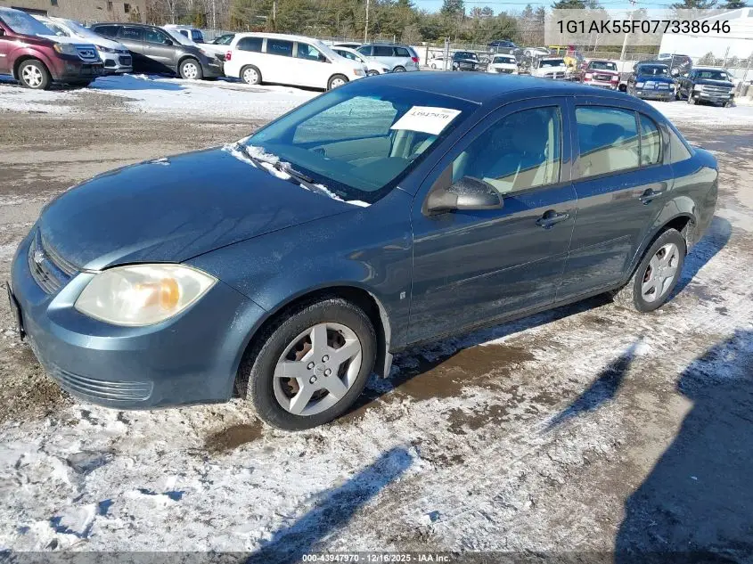 1G1AK55F077338646 2007 Chevrolet Cobalt Ls