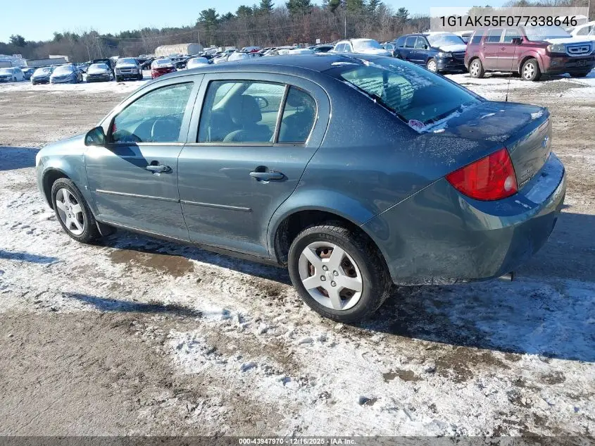 1G1AK55F077338646 2007 Chevrolet Cobalt Ls