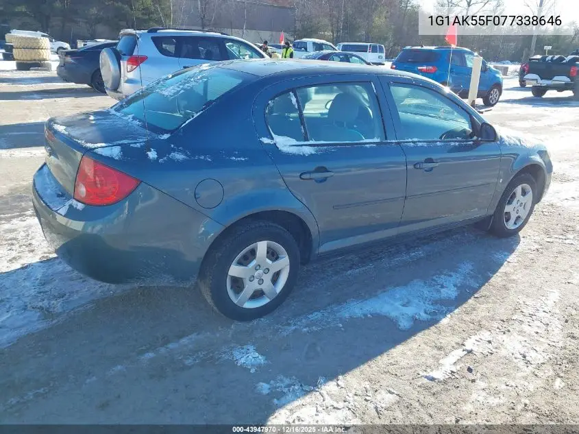 1G1AK55F077338646 2007 Chevrolet Cobalt Ls