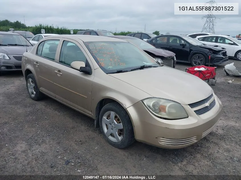 2008 Chevrolet Cobalt Lt VIN: 1G1AL55F887301522 Lot: 12049147