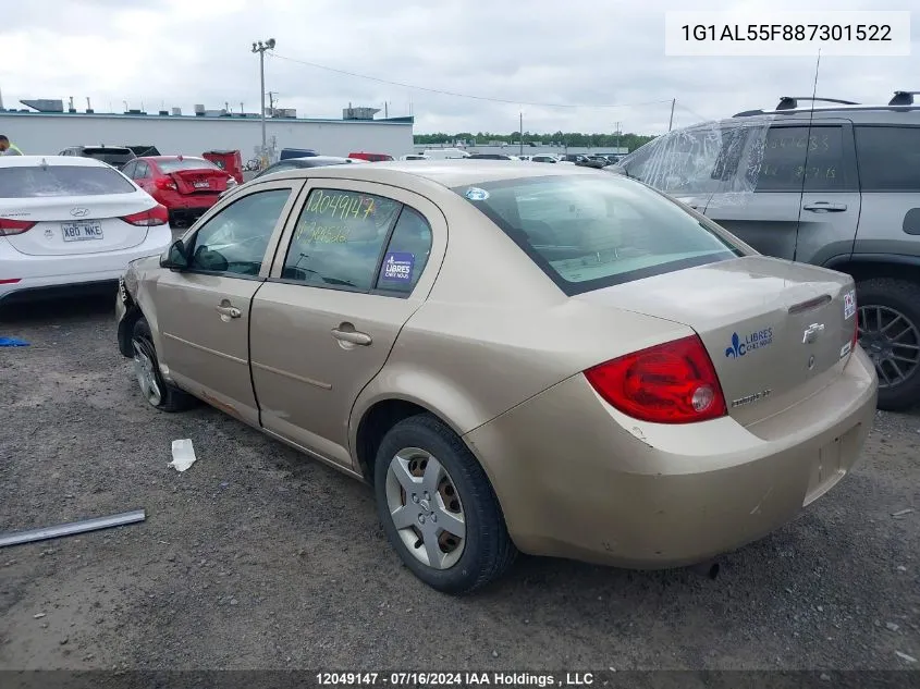 2008 Chevrolet Cobalt Lt VIN: 1G1AL55F887301522 Lot: 12049147