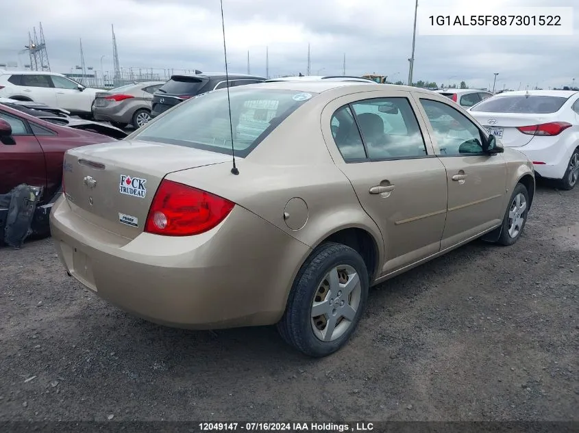 2008 Chevrolet Cobalt Lt VIN: 1G1AL55F887301522 Lot: 12049147