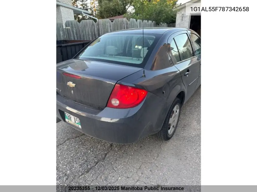 1G1AL55F787342658 2008 Chevrolet Cobalt Lt