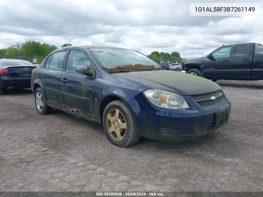 2008 Chevrolet Cobalt Lt VIN: 1G1AL58F387261149 Lot: 39390036