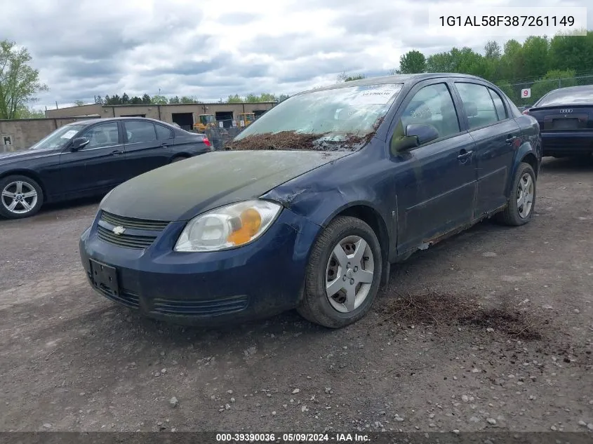 2008 Chevrolet Cobalt Lt VIN: 1G1AL58F387261149 Lot: 39390036