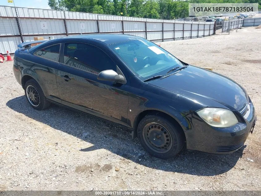 2008 Chevrolet Cobalt Ls VIN: 1G1AK18F787183504 Lot: 39391710