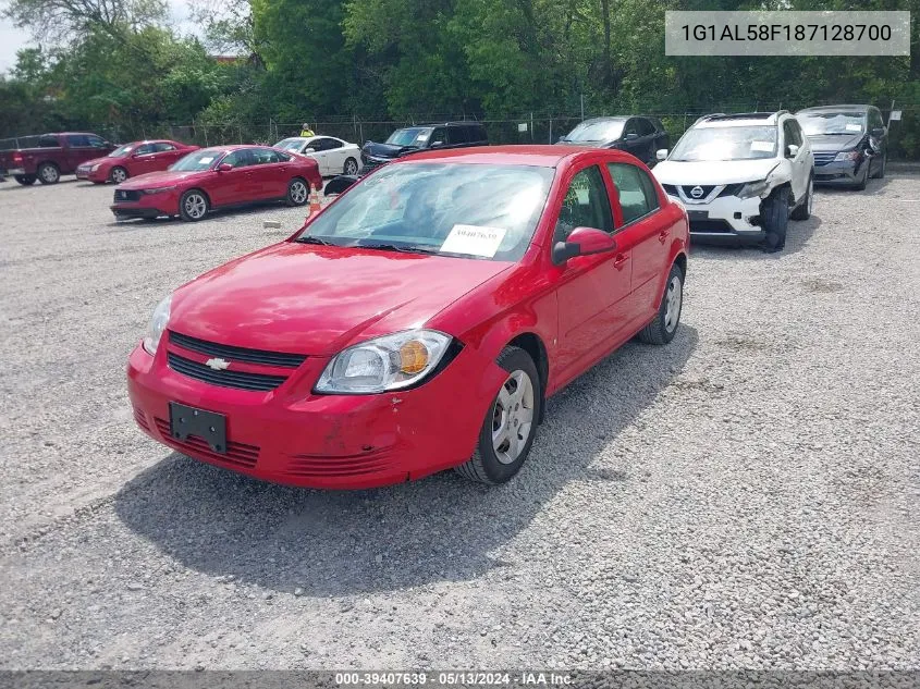 2008 Chevrolet Cobalt Lt VIN: 1G1AL58F187128700 Lot: 39407639