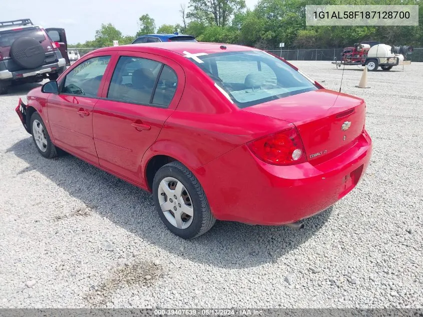 2008 Chevrolet Cobalt Lt VIN: 1G1AL58F187128700 Lot: 39407639