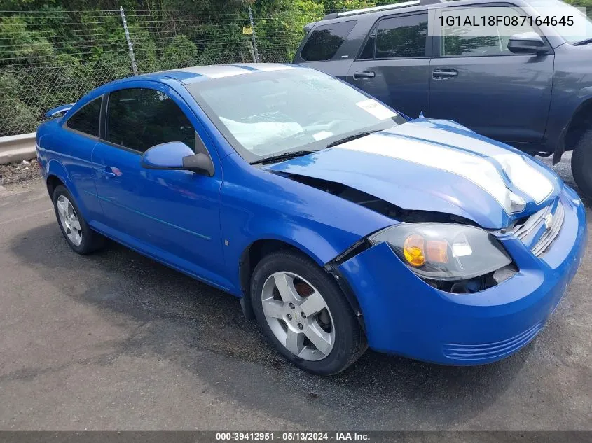 2008 Chevrolet Cobalt Lt VIN: 1G1AL18F087164645 Lot: 39412951