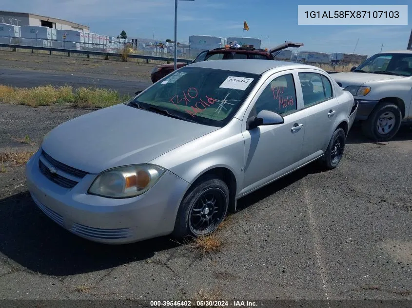 2008 Chevrolet Cobalt Lt VIN: 1G1AL58FX87107103 Lot: 39546402