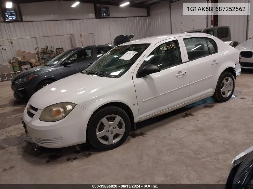 1G1AK58F687252562 2008 Chevrolet Cobalt Ls