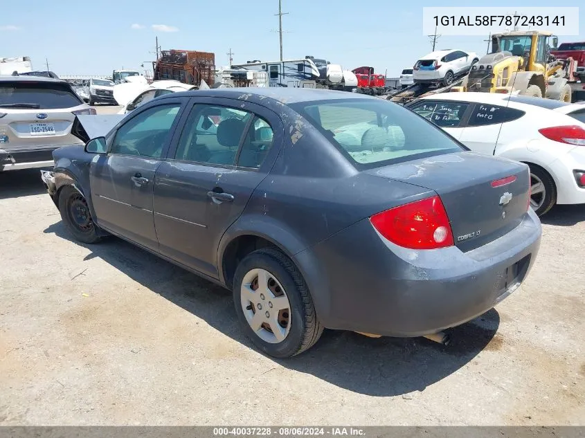 1G1AL58F787243141 2008 Chevrolet Cobalt Lt