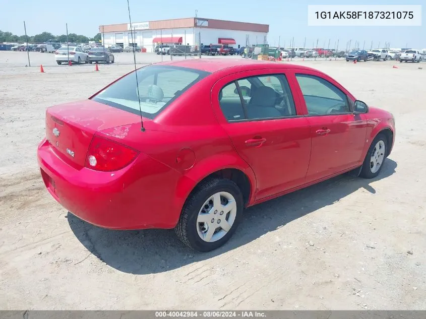 1G1AK58F187321075 2008 Chevrolet Cobalt Ls