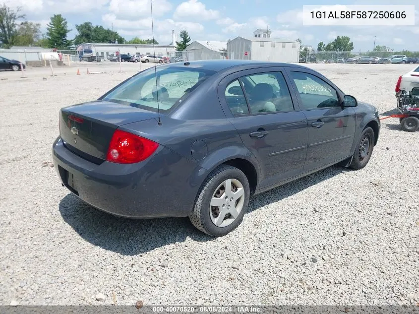 2008 Chevrolet Cobalt Lt VIN: 1G1AL58F587250606 Lot: 40070520