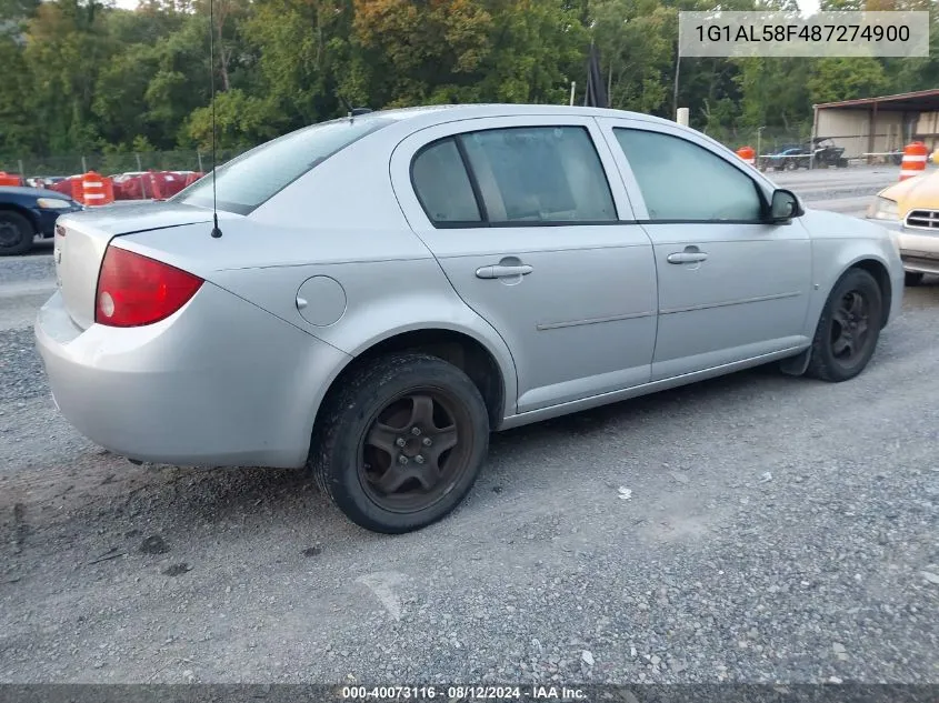 2008 Chevrolet Cobalt Lt VIN: 1G1AL58F487274900 Lot: 40073116