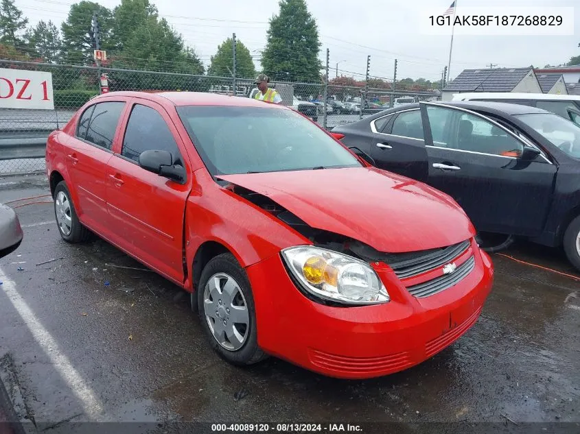 2008 Chevrolet Cobalt Ls VIN: 1G1AK58F187268829 Lot: 40089120