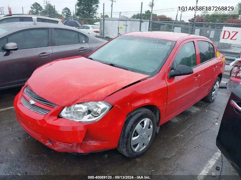 2008 Chevrolet Cobalt Ls VIN: 1G1AK58F187268829 Lot: 40089120