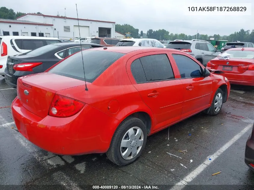 2008 Chevrolet Cobalt Ls VIN: 1G1AK58F187268829 Lot: 40089120