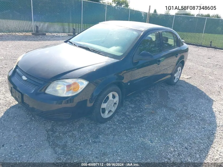 2008 Chevrolet Cobalt Lt VIN: 1G1AL58F087348605 Lot: 40097112