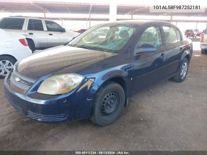 2008 Chevrolet Cobalt Lt VIN: 1G1AL58F987252181 Lot: 40111234