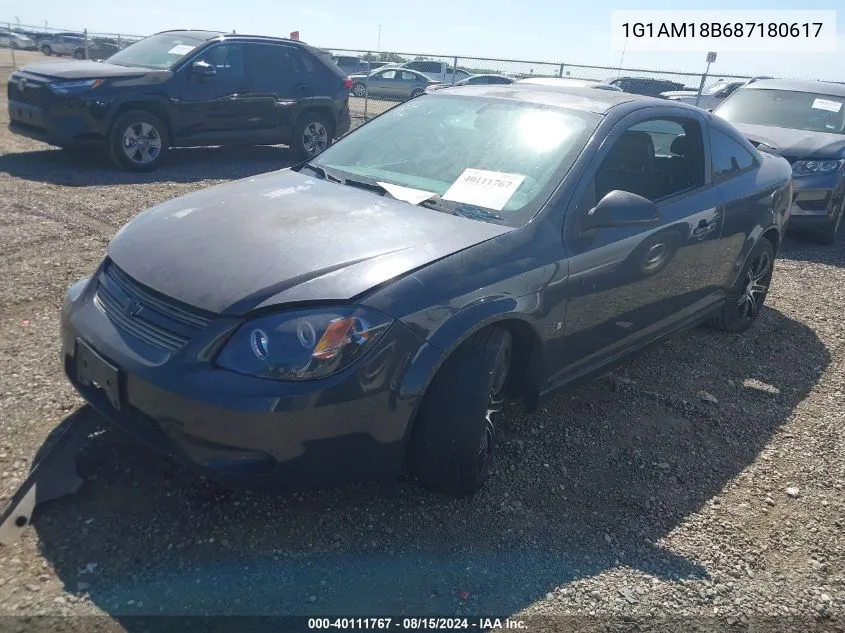 2008 Chevrolet Cobalt Sport VIN: 1G1AM18B687180617 Lot: 40111767