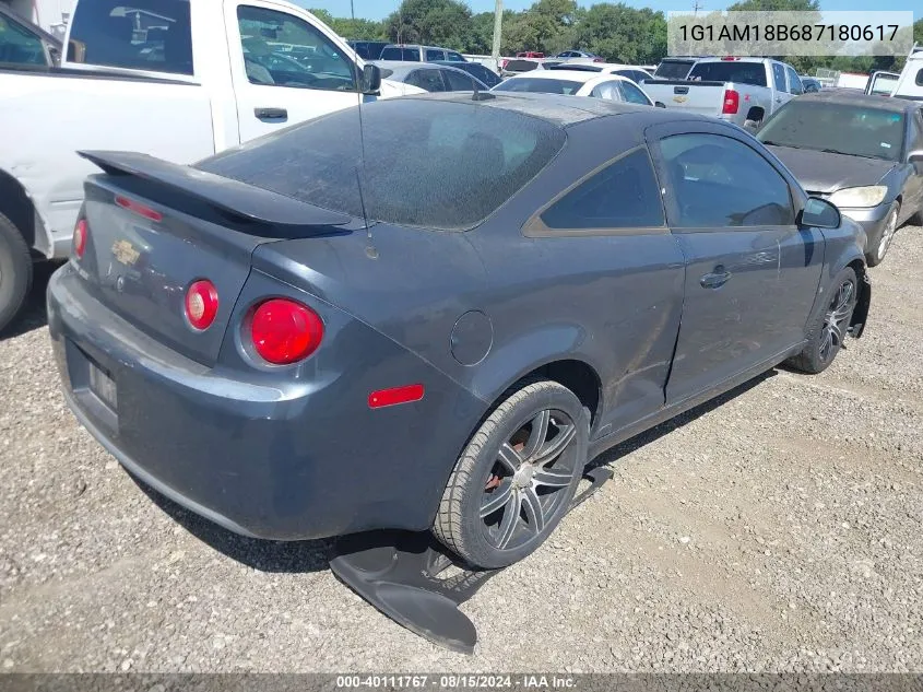 2008 Chevrolet Cobalt Sport VIN: 1G1AM18B687180617 Lot: 40111767