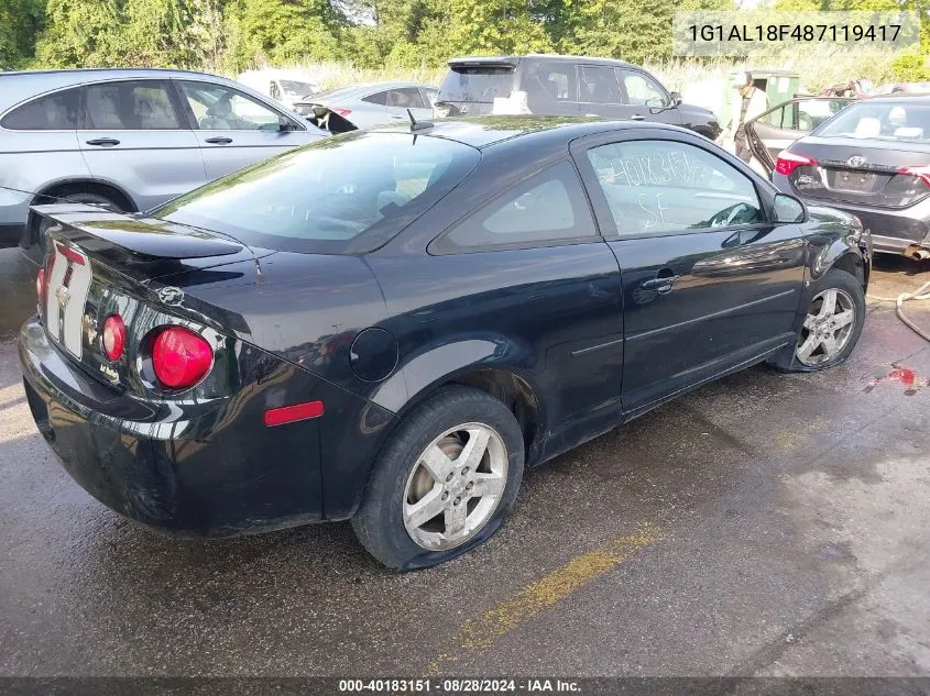 1G1AL18F487119417 2008 Chevrolet Cobalt Lt