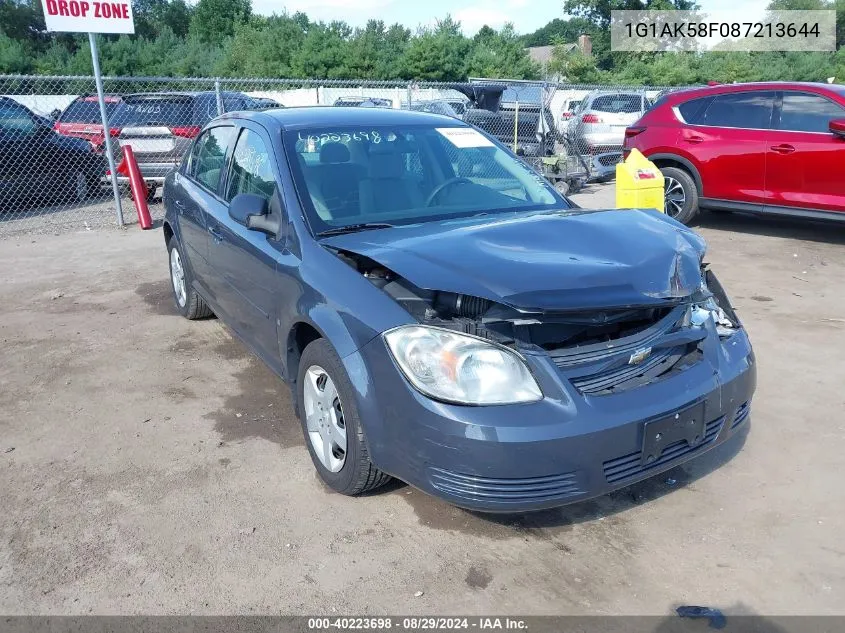 2008 Chevrolet Cobalt Ls VIN: 1G1AK58F087213644 Lot: 40223698