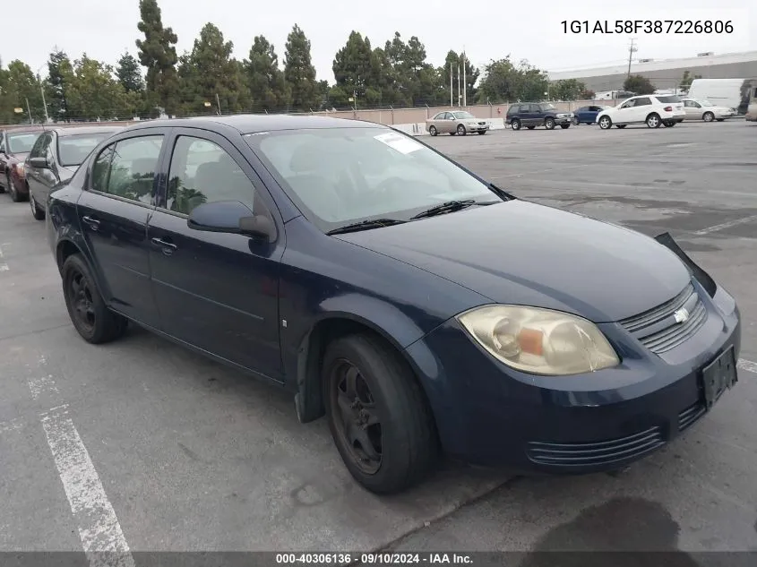 2008 Chevrolet Cobalt Lt VIN: 1G1AL58F387226806 Lot: 40306136