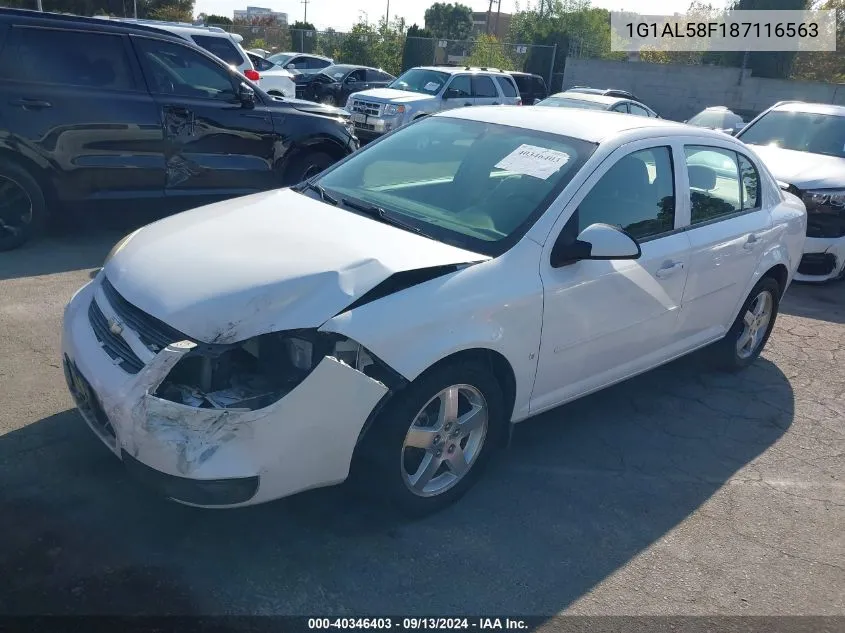 2008 Chevrolet Cobalt Lt VIN: 1G1AL58F187116563 Lot: 40346403