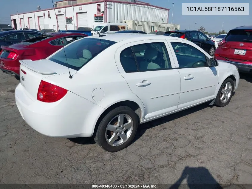 2008 Chevrolet Cobalt Lt VIN: 1G1AL58F187116563 Lot: 40346403