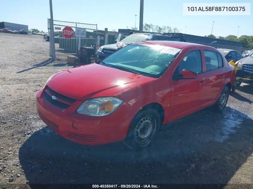 2008 Chevrolet Cobalt Lt VIN: 1G1AL58F887100375 Lot: 40350417