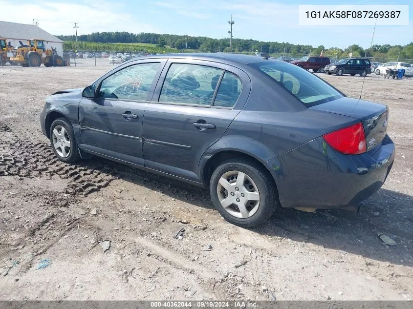 2008 Chevrolet Cobalt Ls VIN: 1G1AK58F087269387 Lot: 40362044