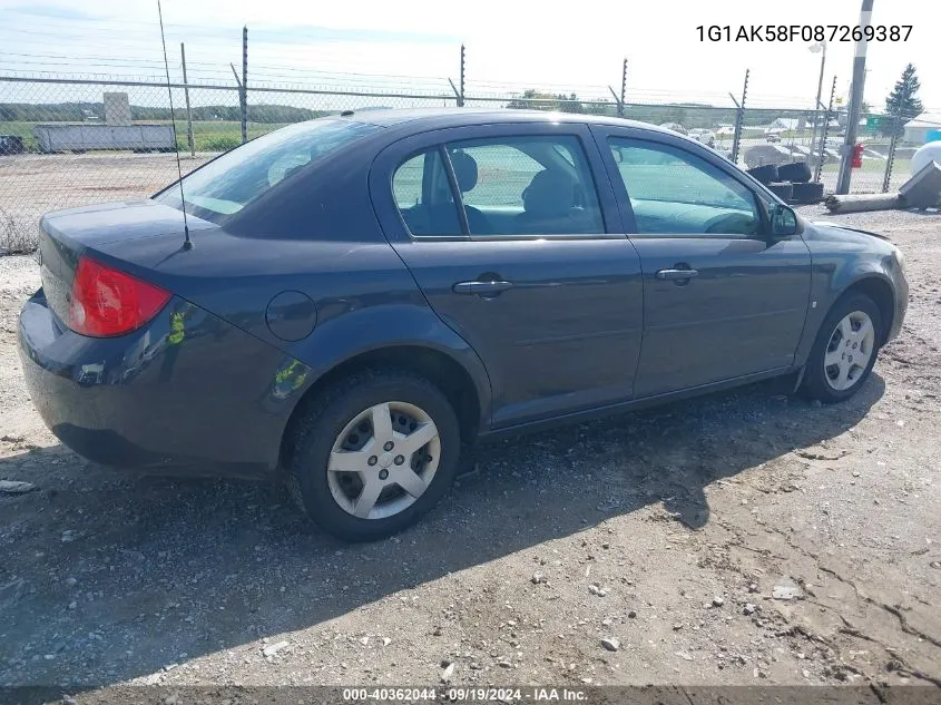 2008 Chevrolet Cobalt Ls VIN: 1G1AK58F087269387 Lot: 40362044