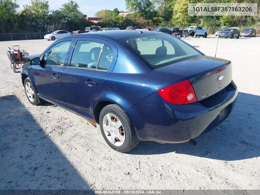 2008 Chevrolet Cobalt Lt VIN: 1G1AL58F387163206 Lot: 40365159