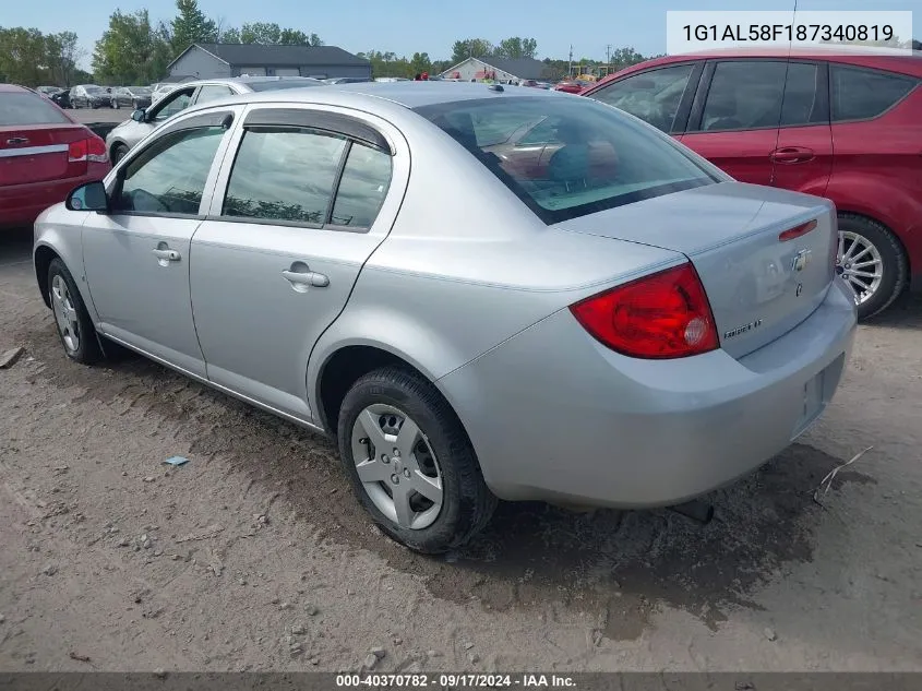 2008 Chevrolet Cobalt Lt VIN: 1G1AL58F187340819 Lot: 40370782