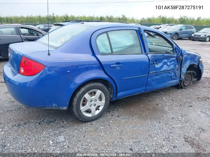 1G1AK58F287275191 2008 Chevrolet Cobalt Ls