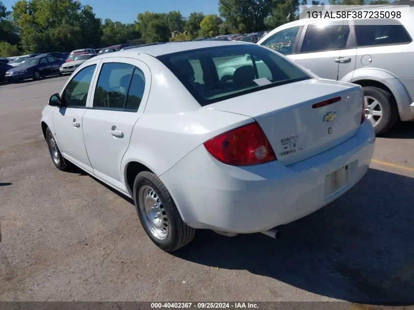 2008 Chevrolet Cobalt Lt VIN: 1G1AL58F387235098 Lot: 40402367