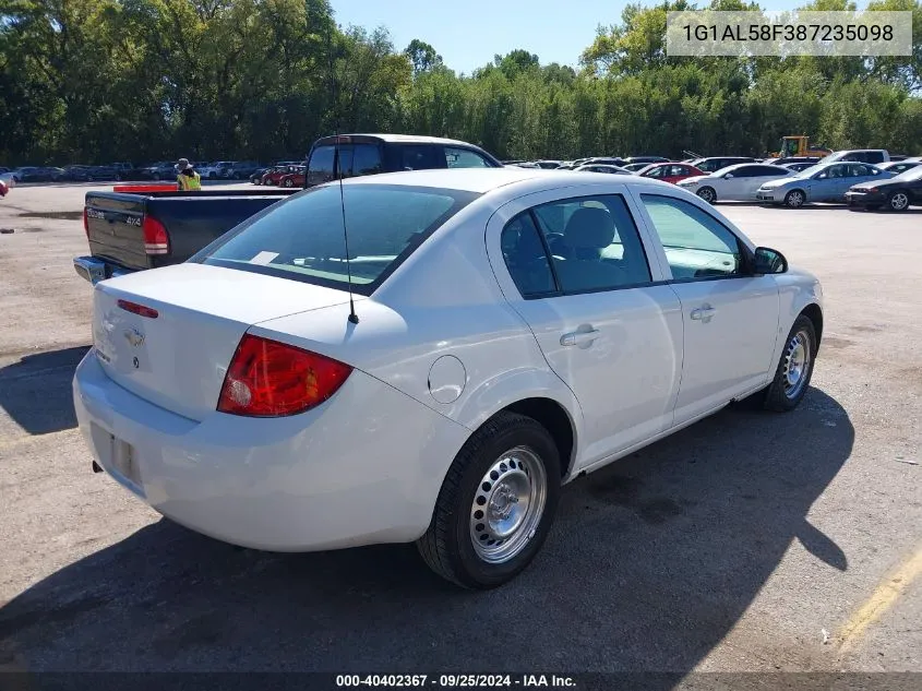 2008 Chevrolet Cobalt Lt VIN: 1G1AL58F387235098 Lot: 40402367