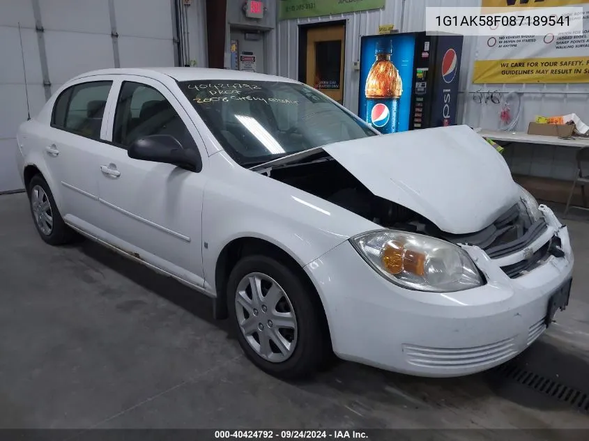 2008 Chevrolet Cobalt Ls VIN: 1G1AK58F087189541 Lot: 40424792