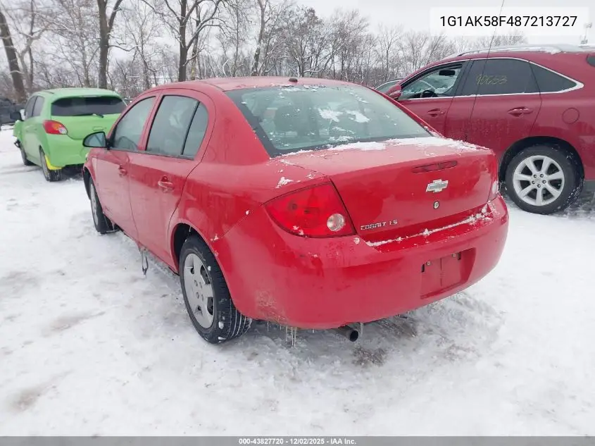 1G1AK58F487213727 2008 Chevrolet Cobalt Ls