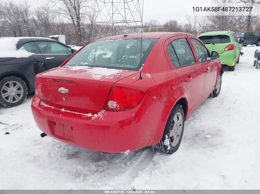 1G1AK58F487213727 2008 Chevrolet Cobalt Ls