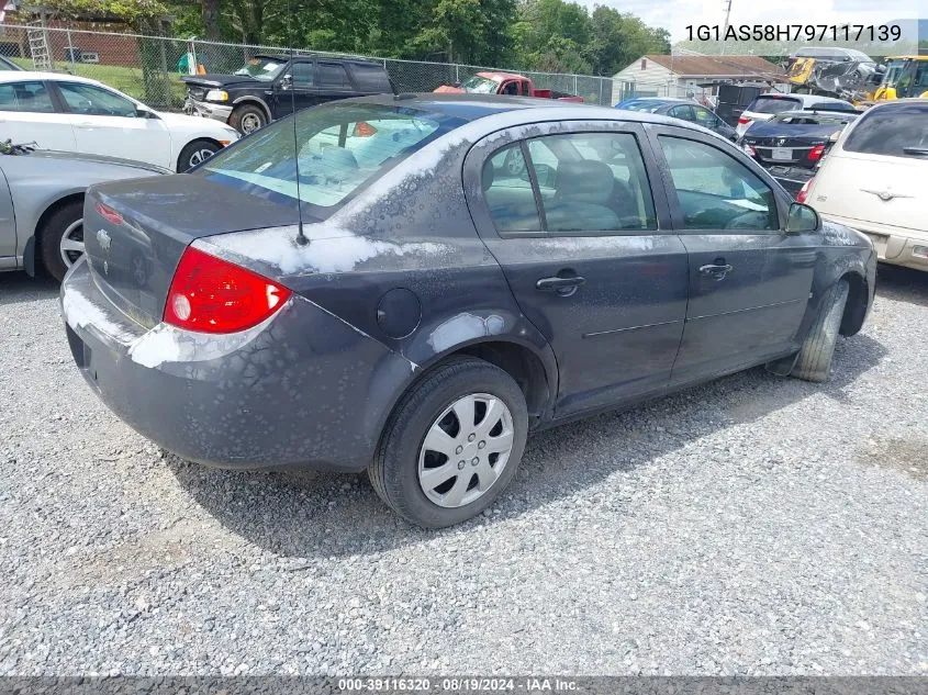 2009 Chevrolet Cobalt Ls VIN: 1G1AS58H797117139 Lot: 39116320